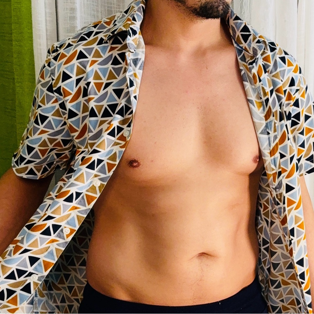 Cactus Multicolor Geometric Shirt